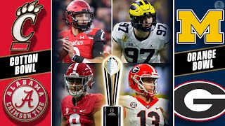 2021 CFP Semifinal Super Preview Michigan vs Georgia  Cincinnati vs Alabama  CBS Sports HQ [upl. by Alak130]