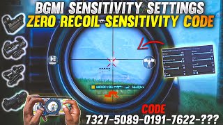 NEW UPDATE 34 🔥BEST SENSITIVITY CODECONTROL SETTINGS BGMIPUBG MOBILE  BGMI AFTER UPDATE 34 [upl. by Oralle]