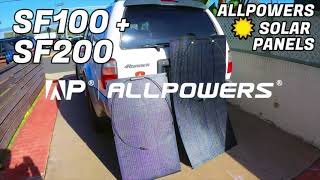 ALLPOWERS SF100 amp SF200 Flexible Solar Panels Review and Field Test [upl. by Luca877]