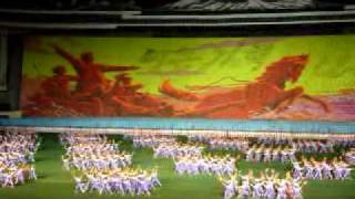 Arirang Mass Games 2009 North Korea mosaic zoom [upl. by Niveek136]