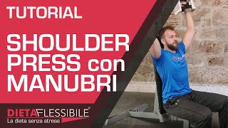 Tutorial Shoulder press con manubri [upl. by Leihcey]