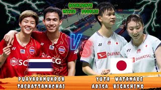 Rival Strong 🔴 PuavaranukrohTaerattanachai THA vs JPN WatanabeHigashino Badminton [upl. by Phylys577]