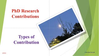 PhD Research Contributions [upl. by Deys]