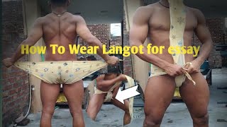 How To Wear Langot For Essay One mint Mi Langot Bandhe wresrtlinggift [upl. by Fatimah]