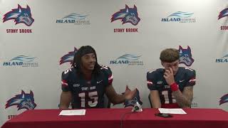 Stony Brook Football Postgame Press Conference  Nov 12 2022 [upl. by Ainerbas]