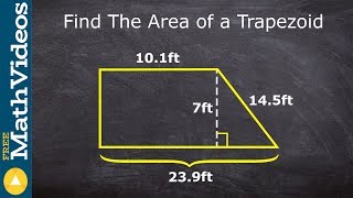 Learn to find the area of a trapezoid [upl. by Edmondo]