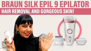 BRAUN EPILATOR SILK EPIL 9 EASY HAIR REMOVAL AT HOMEREVIEW braun epilator productreview [upl. by Conger]