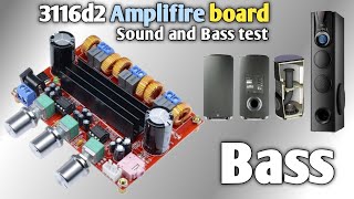 TPA3116d2 Amplifier Board Sound ampBass test  200w class d amplifier board  How to make Amplifier [upl. by Annai]