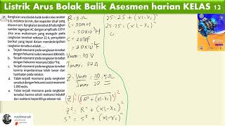 Listrik Arus Bolak Balik Asesmen harian KELAS 12 no 14 [upl. by Attennaj]