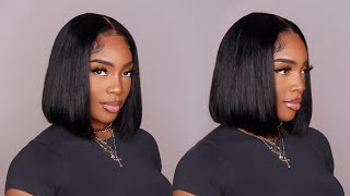 Quick amp Easy 5x5 Closure Wig Install  Blunt Bob Haircut Ft Alipearl Hair [upl. by Trutko]