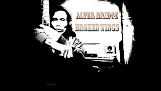 ALTER DRIDGE  BROKEN WINGS  Guitar cover with lyricsNo Vocal [upl. by Nari405]