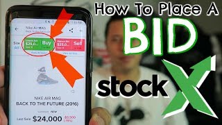 How To Place A Bid On StockX [upl. by Erny]