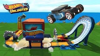 BONE SHAKER CAR RACE IN FUEL STOP FRENZY TRACK  HOT WHEELS UNLIMITED UNLEASHED RACE [upl. by Pozzy]