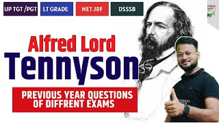 Alfred Lord Tennyson MCQs PYQs  TGT PGT UGC NET  Literature Lovers  AKSRajveer [upl. by Fosdick185]