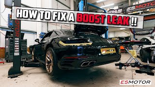 BOOST LEAKS  HOW TO FIX YOUR PORSCHE porsche 992turbos 911turbos [upl. by Eintruoc]