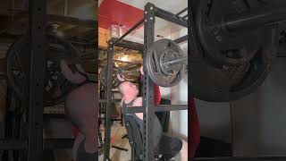 New PR 245lb seated overhead military press 3x3 Hulk Fit power cage [upl. by Syl]