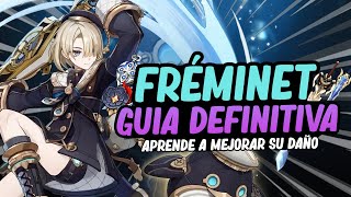 GUIA COMPLETA DE FREMINET Mejores Armas Artefactos Equipos y más  Genshin Impact [upl. by Stelle]