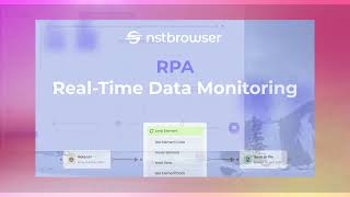 Best Realtime Data Monitoring Solution  Free Nstbrowser RPA [upl. by Nialb703]