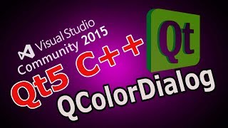 Qt5 C Creating Color Dialog QColorDialog 16 [upl. by Iadrahs]