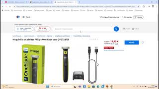 🪒¡Oferta Carrefour Maquinilla de afeitar Philips OneBlade barato 20€ ¡44 DTO Opinión  Descuento🪒 [upl. by Chanda]