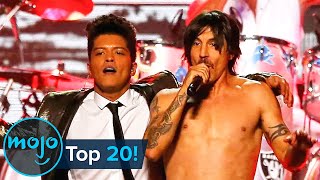 Top 20 Super Bowl Halftime Shows [upl. by Notyard]