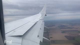 LANDING VIDEO Flair AirlinesBoeing 737MAX 8YXU [upl. by Cryan]