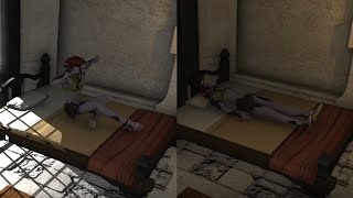 Male AuRa wakingsleeping FFXIV [upl. by Zoller455]