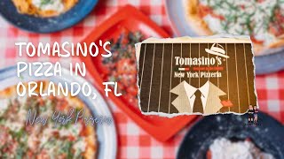 We Try Tomasinos Pizza in Orlando  New York Pizzeria on Colonial Drive [upl. by Berwick]