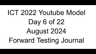 Forward Testing  Day 6 of 22  2022 Youtube Model [upl. by Niaz]