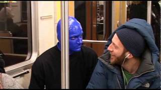 Blue Man Group åker tunnelbana Stockholm Subway 2010 [upl. by Emsoc103]