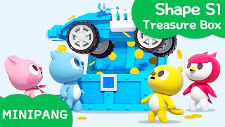 Learn shapes with MINIPANG  shape S1  💎Treasure Box  MINIPANG TV 3D Play [upl. by Eciuqram]