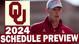 Oklahoma 2024 Schedule Breakdown [upl. by Iak]