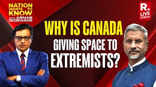 Canada For Political Calculations Has Given Space To Extremists Jaishankar to Arnab  Republic TV [upl. by Atinar835]