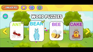 Match Letters with words  kids learning cartoons [upl. by Sivrup984]