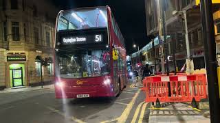 EN48 SN12AUO on the Bus Route 51 in Woolwich Arsenal Station to Orpington Station [upl. by Borroff739]