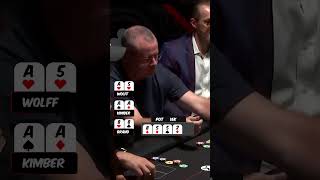 The Worlds MOST interesting POKER FLOP shorts poker [upl. by Hanschen442]