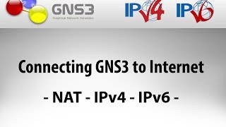 Connecting GNS3 to Internet NAT IPv4 IPv6 [upl. by Einhoj829]