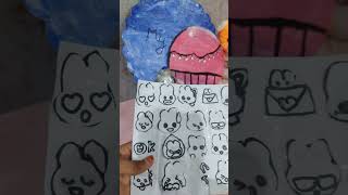 Sticker making🤩✨ candycane flowergardening channel gardening diy art craft cute food [upl. by Suhail]