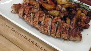 Balsamic Rosemary Pork Tenderloin Recipe  by Laura Vitale  Laura in the Kitchen Episode 116 [upl. by Drais689]