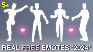 NEW FREE EMOTES ON ROBLOX [upl. by Pietrek588]