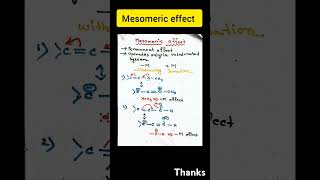 Mesomeric effect generalorganicchemistry organic chemistry iitjam csirnet gate ytshorts [upl. by Nillad975]