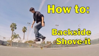 33 Backside Shoveit  Freestyle Skateboarding Lessons [upl. by Alper]