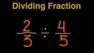 Dividing Fractions tutorial maths fraction [upl. by Tawney84]