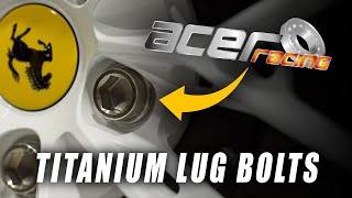 The BEST Lug Bolts for ANY Car  Acer Racing Titanium Lug Bolts [upl. by Elicul104]