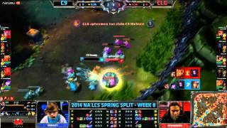 C9 vs CLG  Aphromoo Support is so easy [upl. by Davine844]