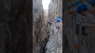 El Caminito del Rey 😱 El Chorro  Dangerous Hiking Trail  Malaga danger malaga hikingadventures [upl. by Oringas688]