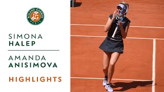 Simona Halep vs Amanda Anisimova  Quarterfinals Highlights  RolandGarros 2019 [upl. by Auoz896]