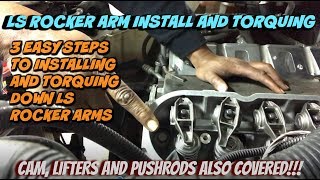 LS Rocker Arm Install and Torquing 3 Easy Steps YOU CAN DO IT [upl. by Aelrac475]