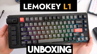 Lemokey L1 75 Keyboard unboxing  Keychron with macro keys [upl. by Goddart413]