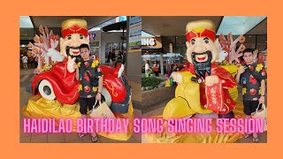 Haidilao Birthday Song Singing Session [upl. by Noret656]